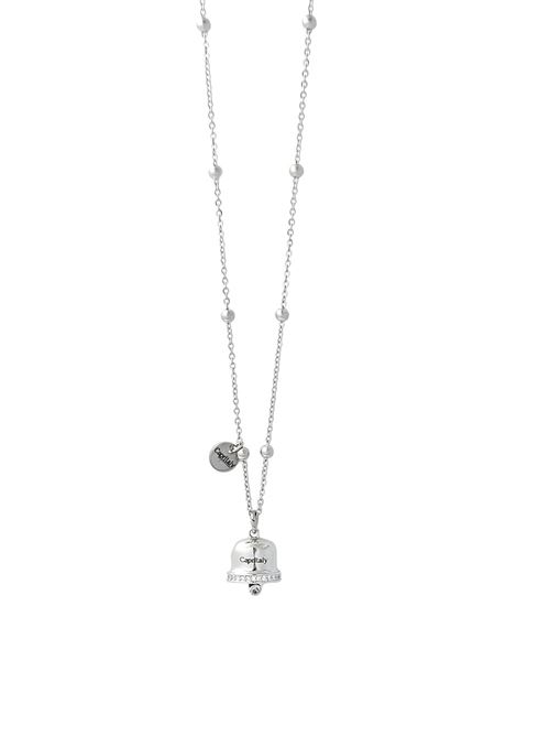 collana in acciaio con campanella di capri Capritaly gioielli | COLLANACONCAMPANELLADICAPRIARGENTO